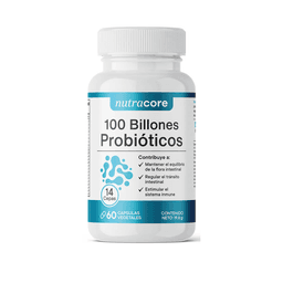 Probioticos 100 Billones 14 Cepas, 60 capsulas, NutraCore