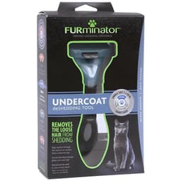 Cepillo Furminator Pelo Corto Small para Gato Celeste S