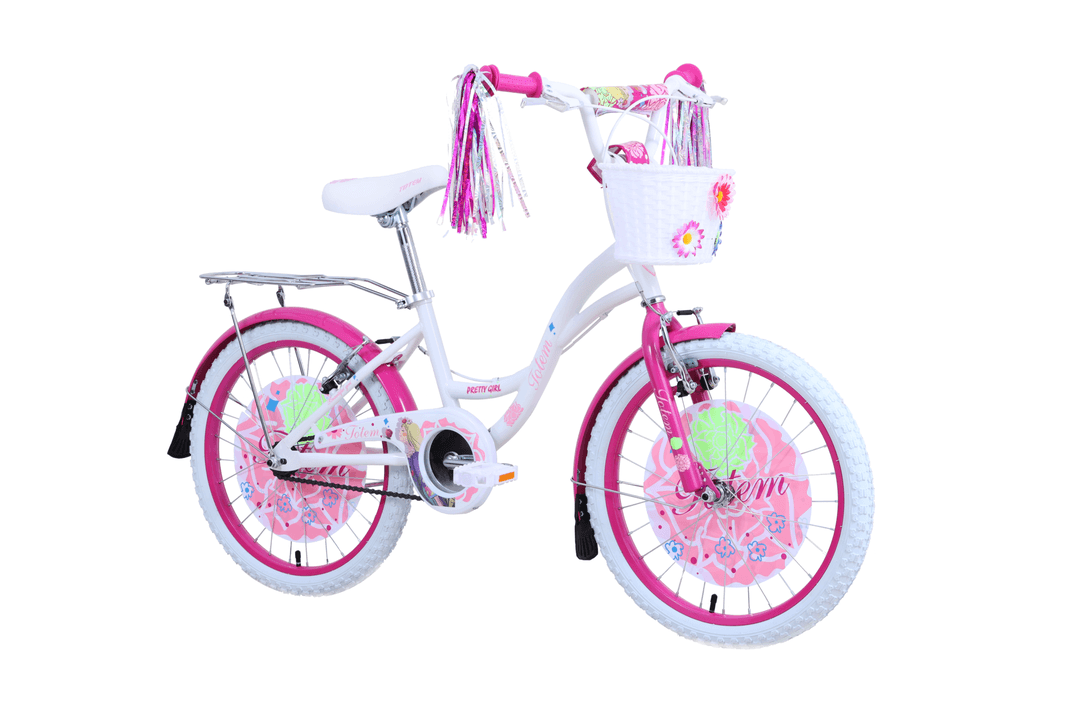 BICICLETA TOTEM INFANTIL ARO 20 PRETTY GIRL BLANCO XS