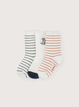 Tripack Calcetines Nino Perrito Blanco 3-4 anos