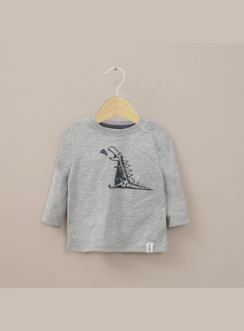Polera Gris Melange Infant Nino 2 Anos