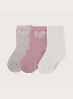 Pack 3 Calcetin Morado Infant Nina 3-4 anos