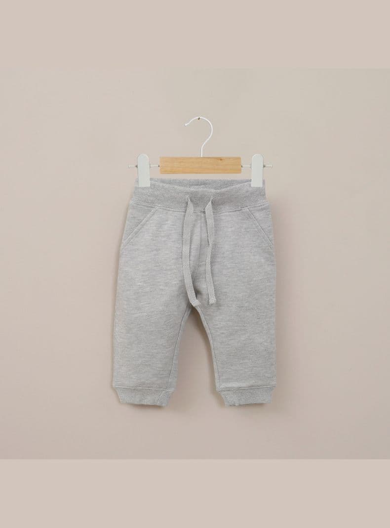 Pantalon Buzo Gris Melange Infant Nino 6 meses