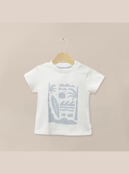 Polera Blanca Infant Nino Blanco 6 meses