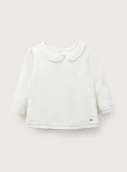 Polera Blanca Infant Nina Blanco 2 Anos
