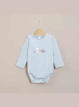 Body Bebe Nino Celeste 6 meses