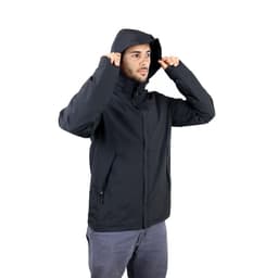Chaqueta Cortaviento Impermeable Outdoor Hombre Negro XXL