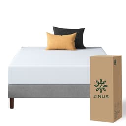 Colchon Zinus 1.5 Plazas Long 105x200x15cm Espuma y Fresco Blanco