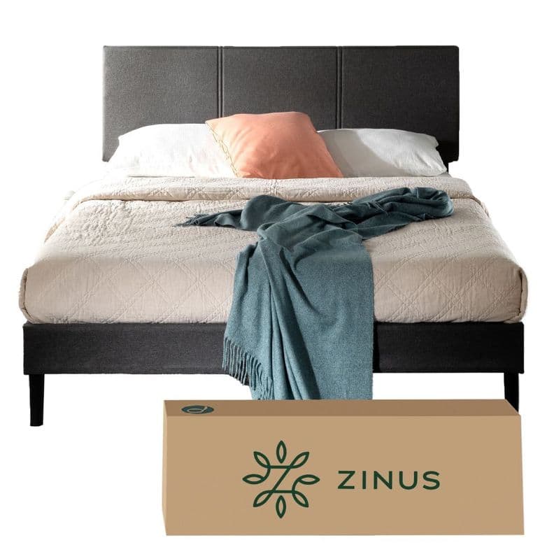 Base de Cama Premium Zinus 1.5PL 105x200x30cm Cambril Resp Gris Oscuro