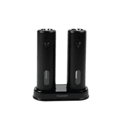 Molinillo Electrico Salero Sal Pimienta Haussen Con Luz Led Negro M