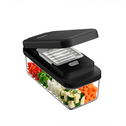 Rallador Picador Cortador Frutas Verduras Multiuso QuickChop Pro Negro