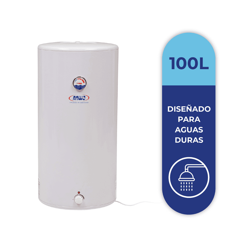Termo Electrico Anwo 100 Lts. Mural 1.7 Kw VAN100LTS Blanco