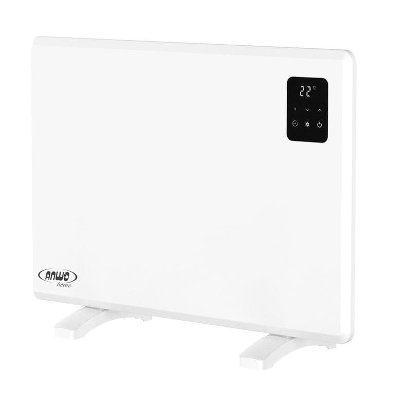 Estufa Electrica Anwo Panel Convectivo Liso 600W Programable con Wifi NDFL.600A Blanco