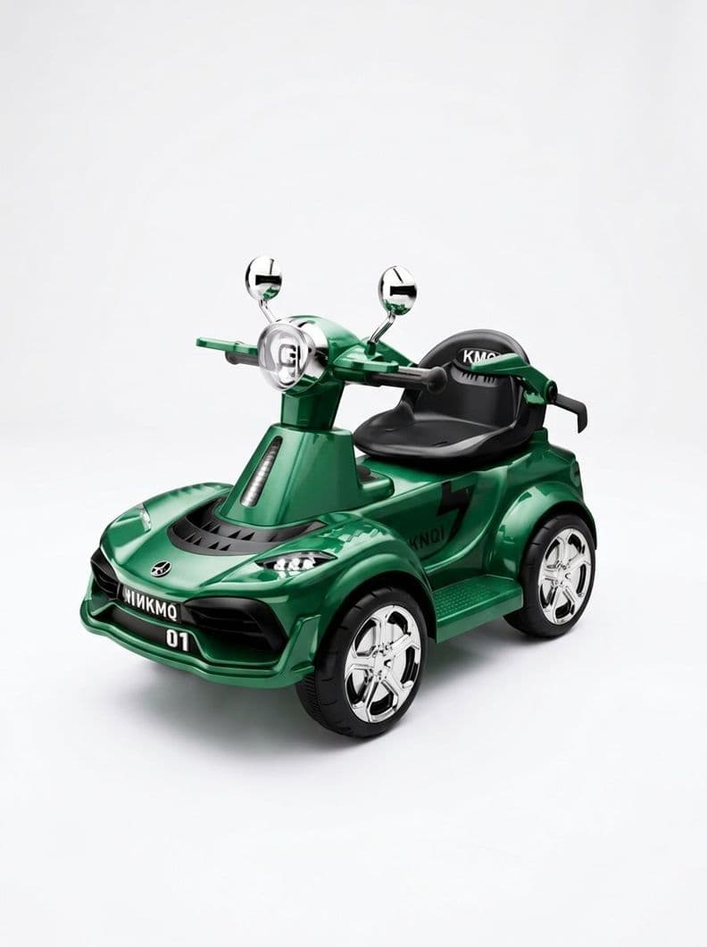 Auto Electrico Infantil A Bateria Para Ninos Verde