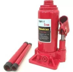 Gata Hidraulica Tip Botella 5 Toneladas neumaticos Rojo 0