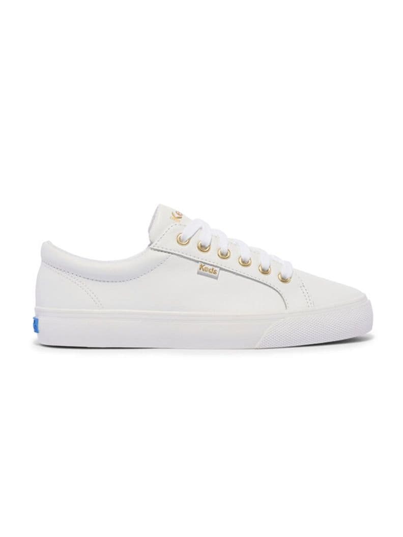 Zapatilla Cuero Blanca Mujer Jump Kick Blanco 35