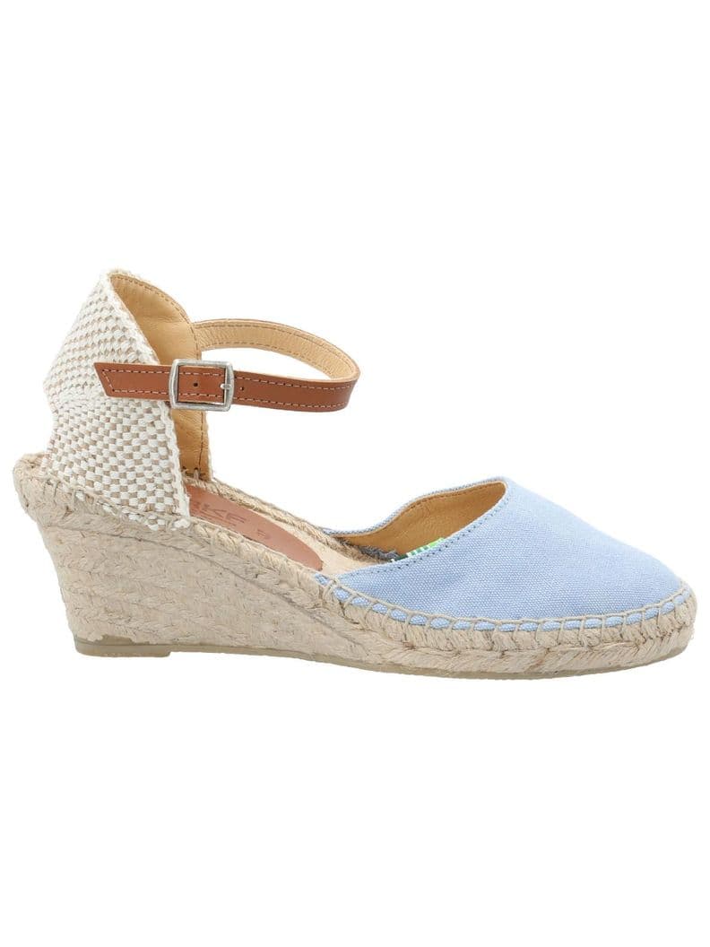 Alpargata Mujer Jacinta Azul Marino Celeste 37