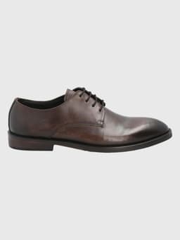 Zapato Cuero Cafe Oscuro Hombre Anola 44