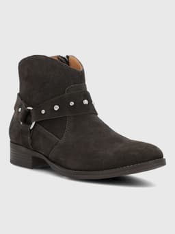Botin Cuero Mujer Alvania Cafe Cafe Oscuro 39