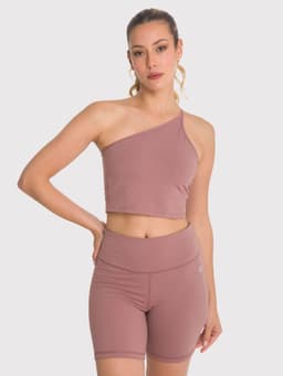 Peto deportivo Mujer Crop Top Elise Cafe Cafe Claro XS