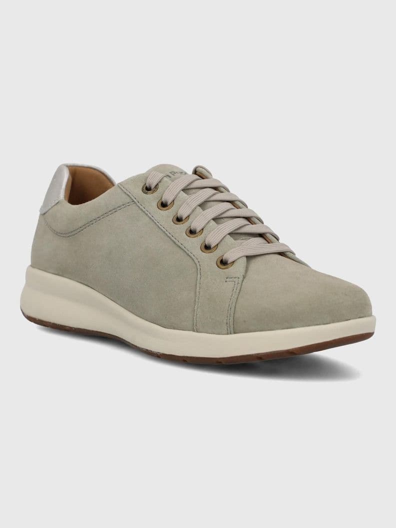 Zapatilla Cuero Mujer Spinal Laceup Gris 35