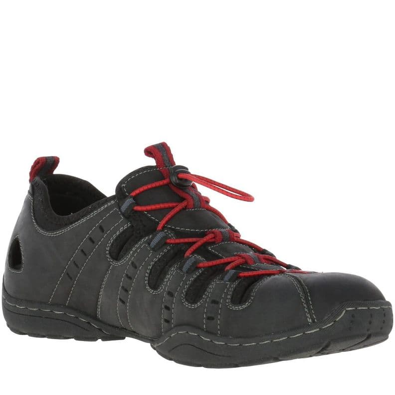 Sandalia Cuero Hp Racer Gris 44