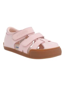 Sandalia Cuero Ergonomica Nina Kentucky Rosado Calpany 24