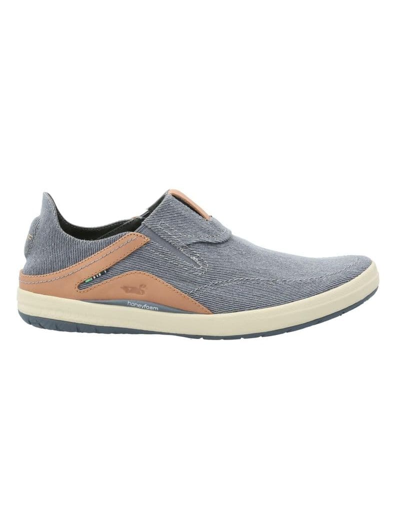 Zapatilla Algodon Organico Hombre Noosa Azul 40