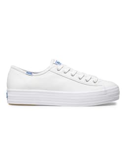 Zapatilla Cuero Blanca Mujer Triple Kick Blanco 35.5