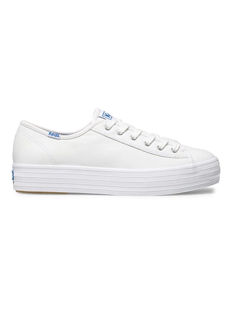 Zapatilla Cuero Blanca Mujer Triple Kick Blanco 35.5