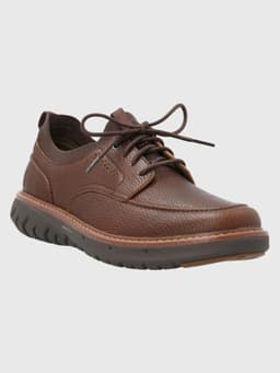 Zapatilla Cuero Hombre Smart Laceup Cafe Cafe Oscuro 43