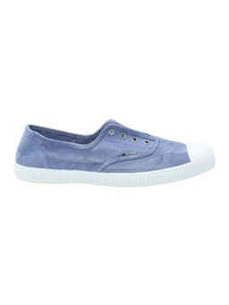 Zapatilla Algodon Org Mujer Greece Celeste Azul 40
