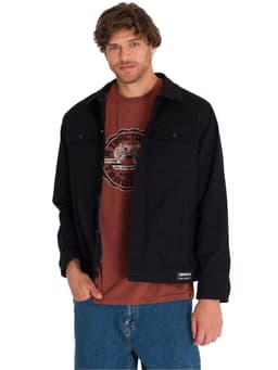 Chaqueta Casual Trucker Hombre Negra Negro XL