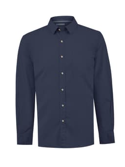 Camisa Algodon Organico Hombre Galiton Azul XL