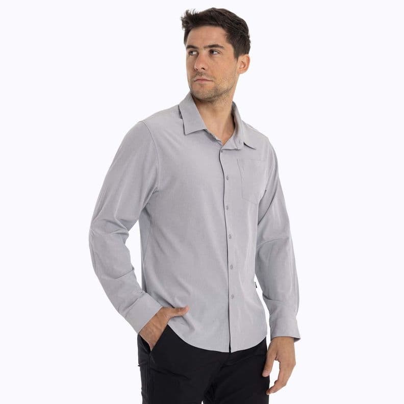 Camisa Hombre Cumberland Gris Claro Merrell XL
