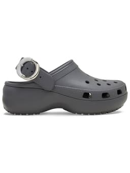 Zueco Mujer Classic Platoform Buckle Gris Oscuro 37