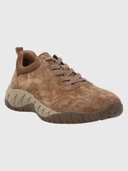 Zapatilla Cuero Hombre Morrin Cafe Claro 45