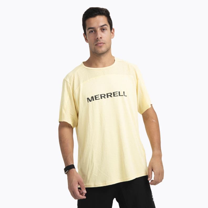 Polera Manga Corta Hombre Swift Trail Amarillo S