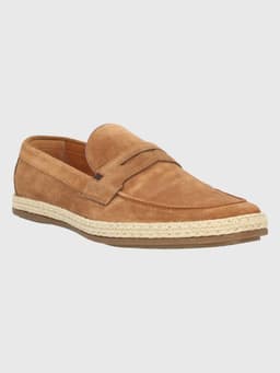 Mocasin Cuero Cafe Claro Hombre Montella 44