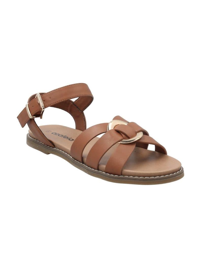 Sandalia Mujer Yona Cognac Cafe 39