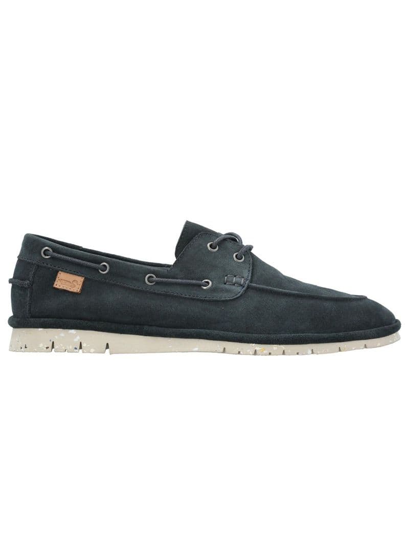 Mocasin Cuero Hombre Lisfan Azul Azul Marino 40