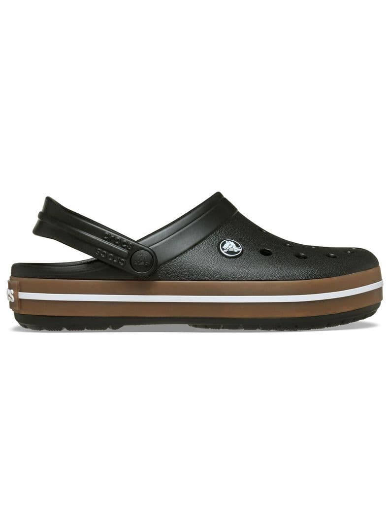 Zueco Unisex Crocband Gum Clog Negro Gris 41