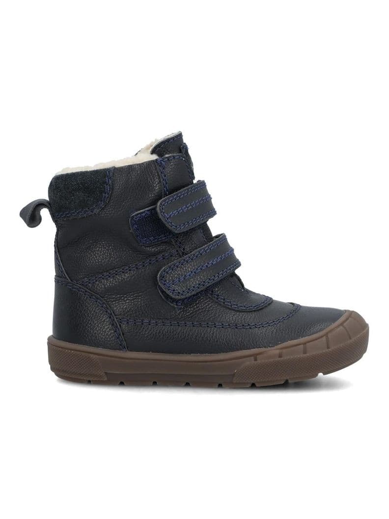 Botin Cuero Nino Saman Azul 28