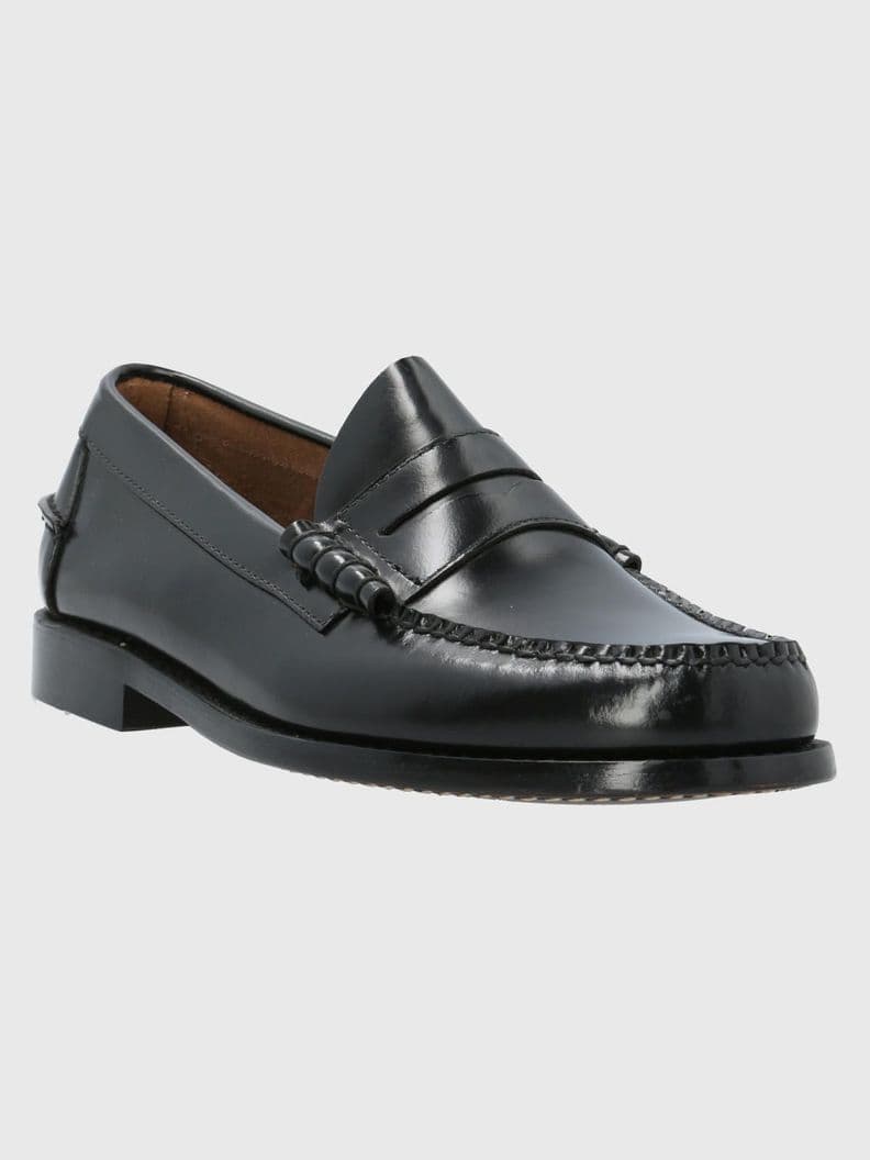 Mocasin Cuero Prada Negro 39