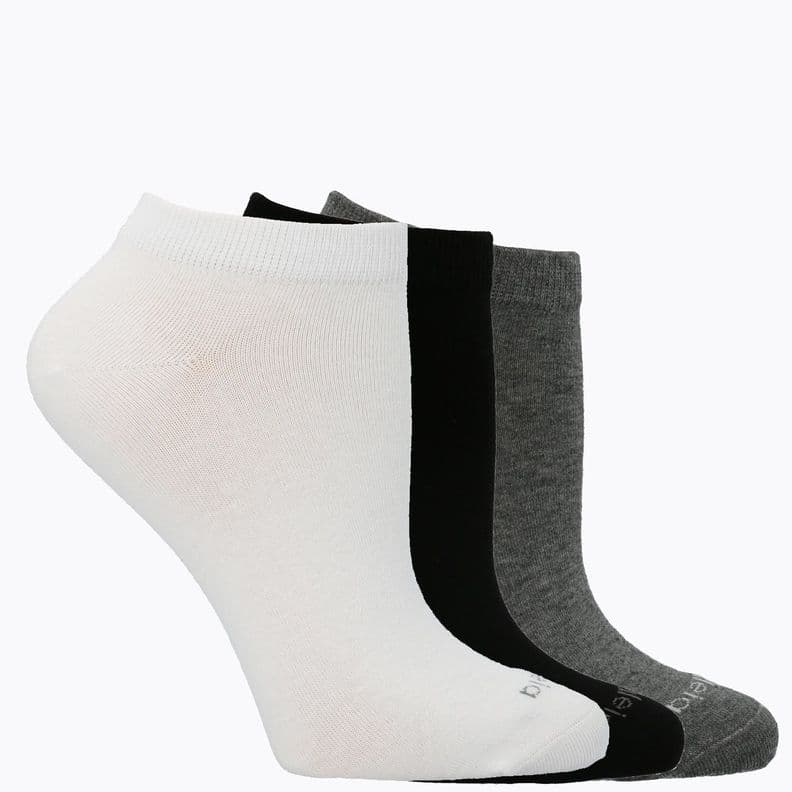 Calcetin Gris Pack Ped Basico Mujer