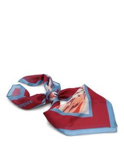 Panuelo Mujer Hp Scarf Leaves Crema