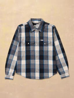 Camisa Manga Larga Hombre Flannel Negro XXL