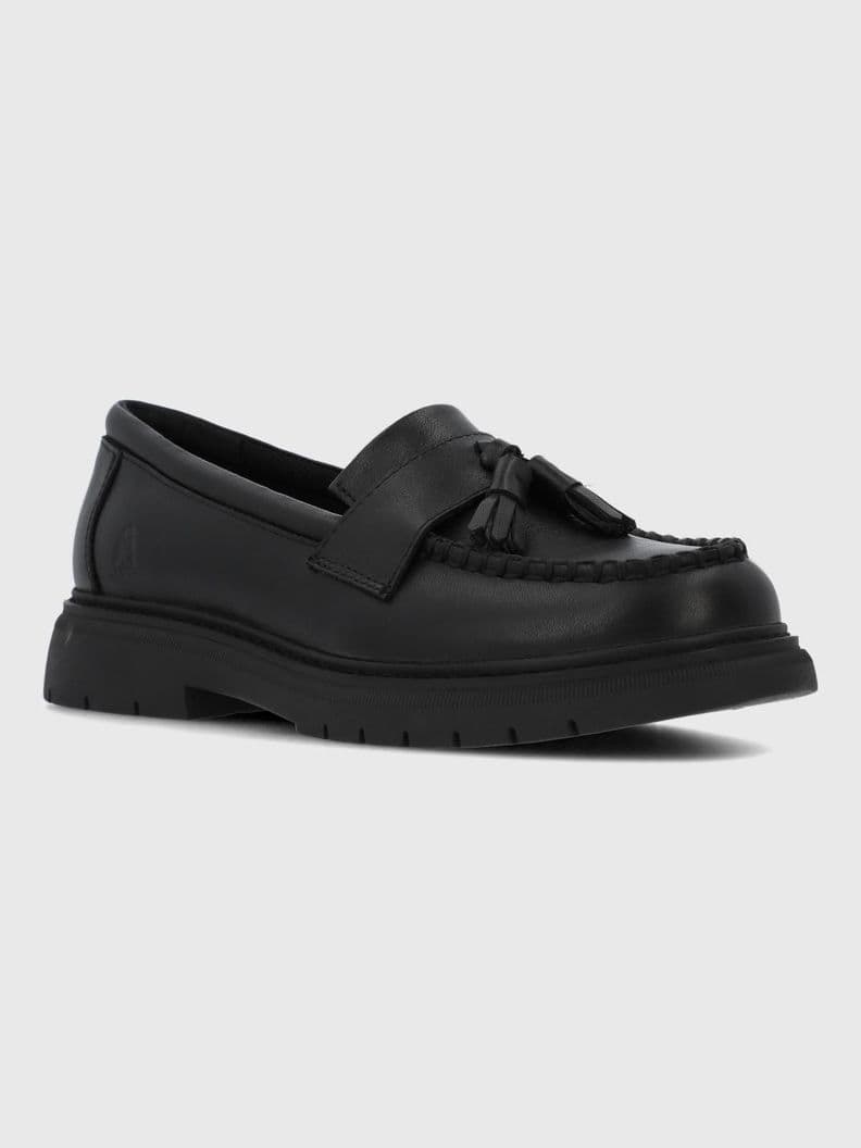 Mocasin Escolar Cuero Nina Acorn Negro 39