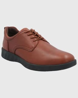 Zapato Cuero Hombre Spinal Town Cafe Burdeo 40