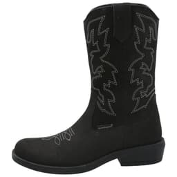 Bota Cuero Nina New Texas Negro Gris 35